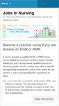 Mobile Screenshot of nursesjobs.wordpress.com