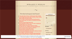 Desktop Screenshot of miraakel.wordpress.com