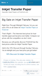 Mobile Screenshot of inkjettransferpaper.wordpress.com