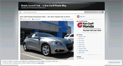 Desktop Screenshot of hondaaccordutah.wordpress.com