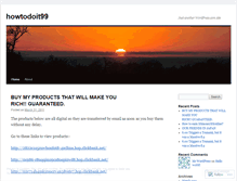 Tablet Screenshot of howtodoit99.wordpress.com