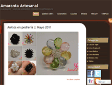 Tablet Screenshot of amarantaaccesorios.wordpress.com