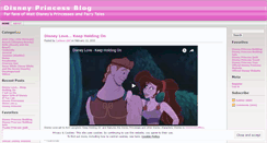 Desktop Screenshot of disneyprincessblog.wordpress.com