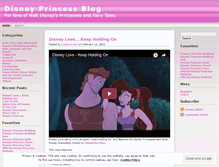 Tablet Screenshot of disneyprincessblog.wordpress.com