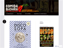 Tablet Screenshot of comidabasurablog.wordpress.com
