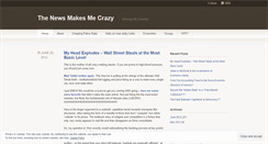 Desktop Screenshot of newsmakesmecrazy.wordpress.com