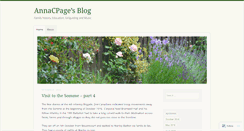 Desktop Screenshot of annacpage.wordpress.com
