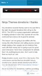 Mobile Screenshot of ninjathemes.wordpress.com