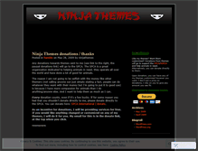 Tablet Screenshot of ninjathemes.wordpress.com