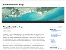 Tablet Screenshot of deanhammondblog.wordpress.com