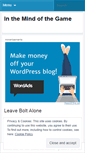 Mobile Screenshot of inthemindofthegame.wordpress.com