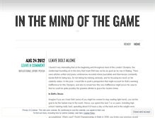 Tablet Screenshot of inthemindofthegame.wordpress.com