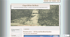Desktop Screenshot of chipsofftheoldblock.wordpress.com