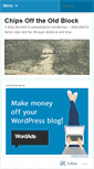 Mobile Screenshot of chipsofftheoldblock.wordpress.com