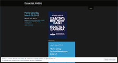 Desktop Screenshot of djexacta.wordpress.com