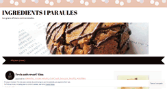 Desktop Screenshot of ingredientsiparaules.wordpress.com