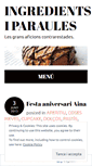 Mobile Screenshot of ingredientsiparaules.wordpress.com