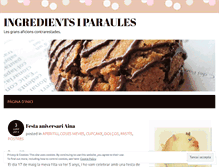 Tablet Screenshot of ingredientsiparaules.wordpress.com