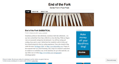 Desktop Screenshot of endofthefork.wordpress.com