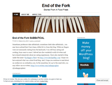 Tablet Screenshot of endofthefork.wordpress.com