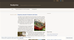 Desktop Screenshot of foodyvino.wordpress.com