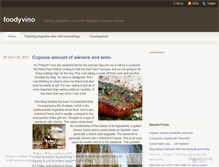 Tablet Screenshot of foodyvino.wordpress.com