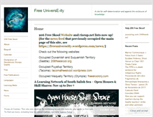 Tablet Screenshot of freeuniverseity.wordpress.com