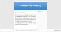 Desktop Screenshot of oneeyeskinny.wordpress.com