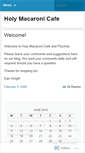 Mobile Screenshot of holymacaronicafe.wordpress.com