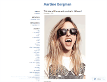 Tablet Screenshot of martinebergman.wordpress.com