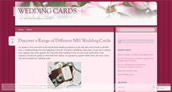 Desktop Screenshot of nriweddingcards.wordpress.com