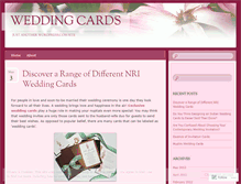 Tablet Screenshot of nriweddingcards.wordpress.com