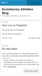 Mobile Screenshot of evolutionaryathletics.wordpress.com