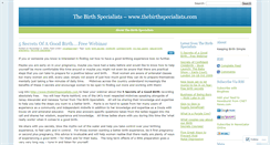 Desktop Screenshot of birthspecialists.wordpress.com