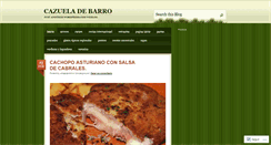 Desktop Screenshot of cazueladebarro.wordpress.com