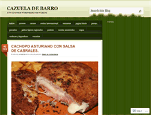 Tablet Screenshot of cazueladebarro.wordpress.com