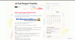 Desktop Screenshot of clubpenguinfreebies.wordpress.com