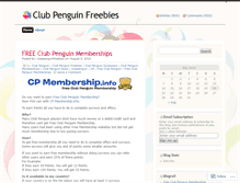 Tablet Screenshot of clubpenguinfreebies.wordpress.com