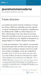 Mobile Screenshot of jeunehommemoderne.wordpress.com