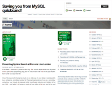 Tablet Screenshot of mysqlquicksand.wordpress.com