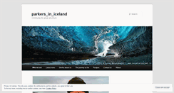 Desktop Screenshot of parkersiniceland.wordpress.com