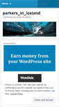 Mobile Screenshot of parkersiniceland.wordpress.com