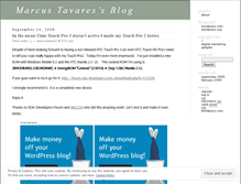 Tablet Screenshot of marcustavares.wordpress.com