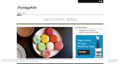 Desktop Screenshot of foodyphile.wordpress.com