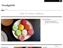 Tablet Screenshot of foodyphile.wordpress.com