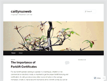 Tablet Screenshot of caitlynuoweb.wordpress.com
