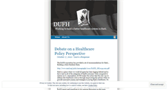 Desktop Screenshot of dufh.wordpress.com