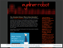 Tablet Screenshot of eyelinerrobot.wordpress.com