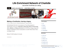 Tablet Screenshot of lifeenrichmentnetworkofcharlotte.wordpress.com