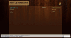 Desktop Screenshot of madeupbandnames.wordpress.com